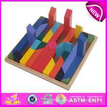 Bunte Holz Puzzle Spielzeug für Kinder, Puzzle Spielzeug Großhandel für Kinder, Puzzle Holz Puzzle Blöcke für Baby W13A060